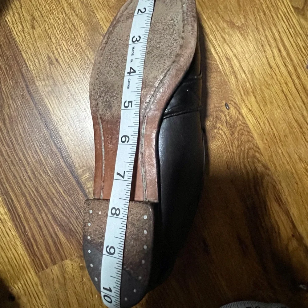 Vintage Ralph Lauren Black Leather Loafers Gold Crest Benchmade in Maine USA 8.5